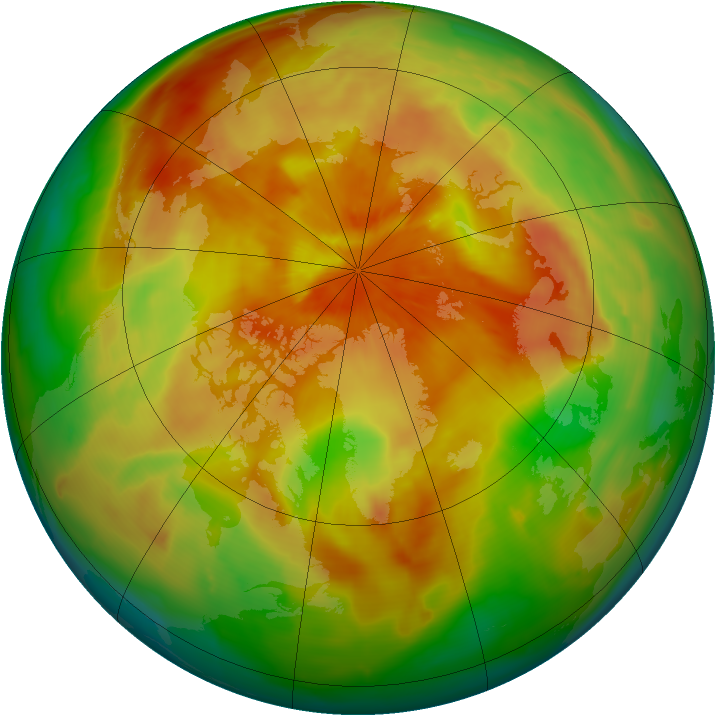 Arctic ozone map for 01 April 2009